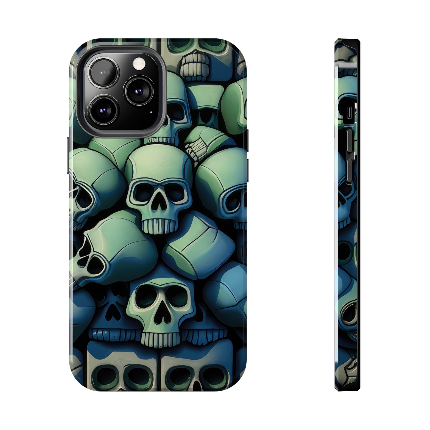 Metallic Chrome Skulls and classic Designed 10 Tough Phone Cases