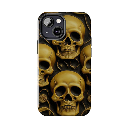 Metallic Chrome Skulls and classic Designed 18 Tough Phone Cases