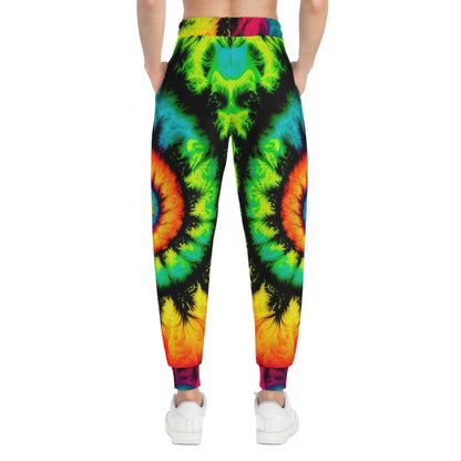 Bold And Beautiful Tie Dye Style Three Athletic Joggers (AOP)