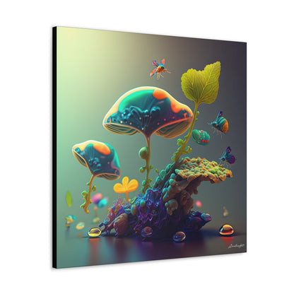 Beautiful Mushroom Luminating Colorful Bliss 6 Canvas Gallery Wraps