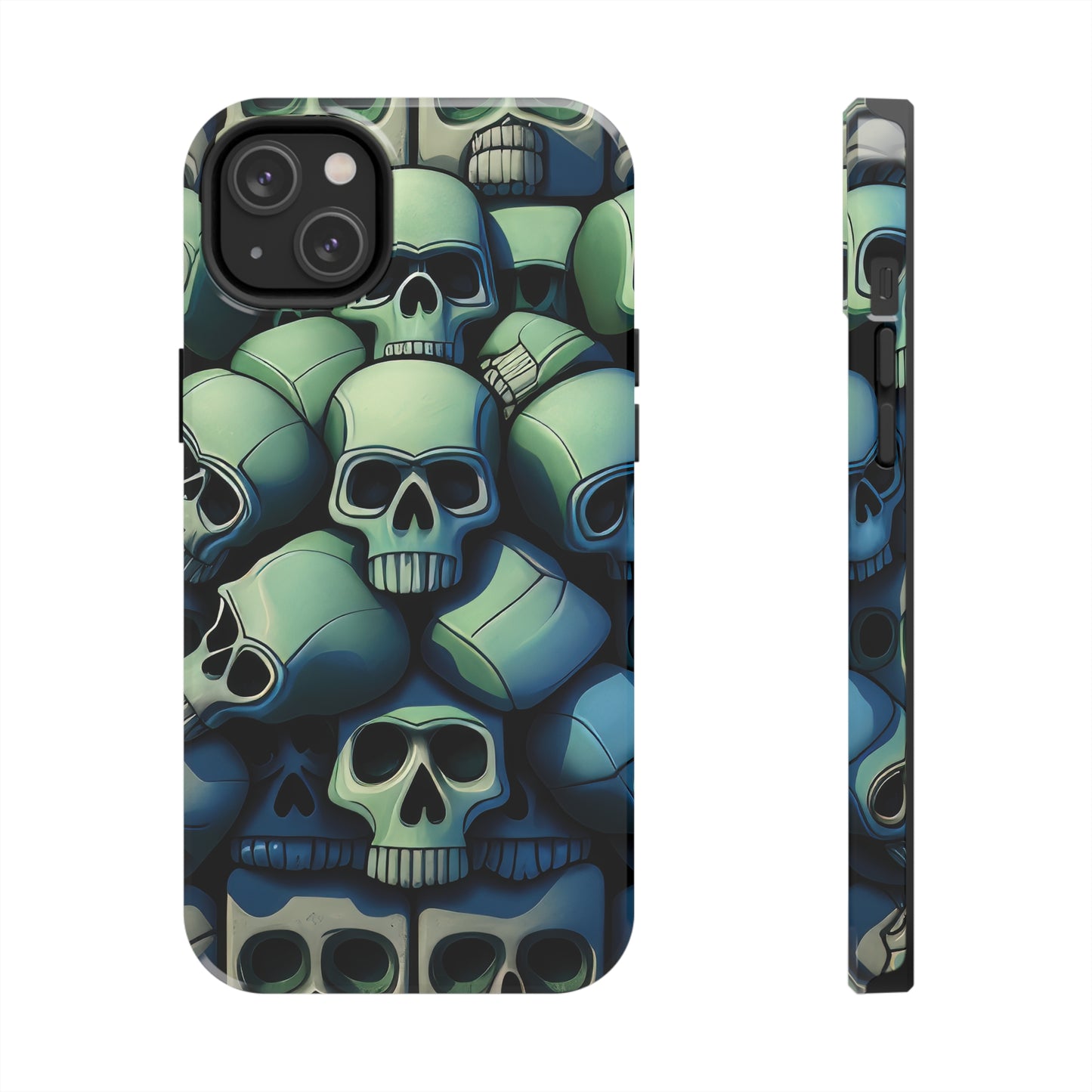 Metallic Chrome Skulls and classic Designed 10 Tough Phone Cases