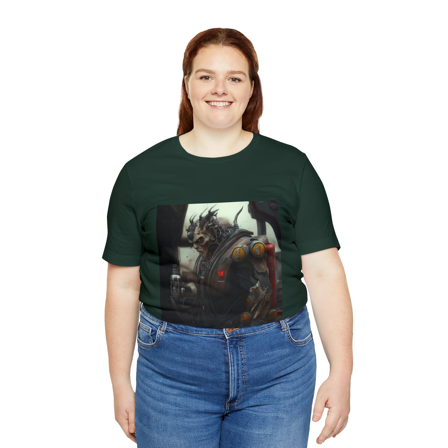 Gasoline Warrior, Large Beefy Warrior Ready For Battle Unisex Jersey Short Sleeve Tee