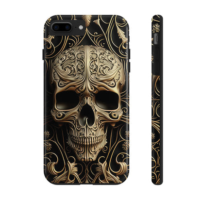 Metallic Chrome Skulls and Classic Designed 8 Tough Phone Cases