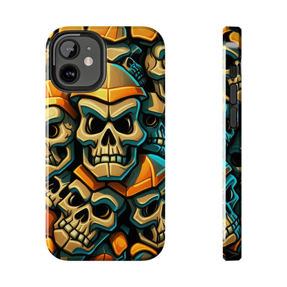 Metallic Chrome Skulls and classic Designed 16 Tough Phone Cases