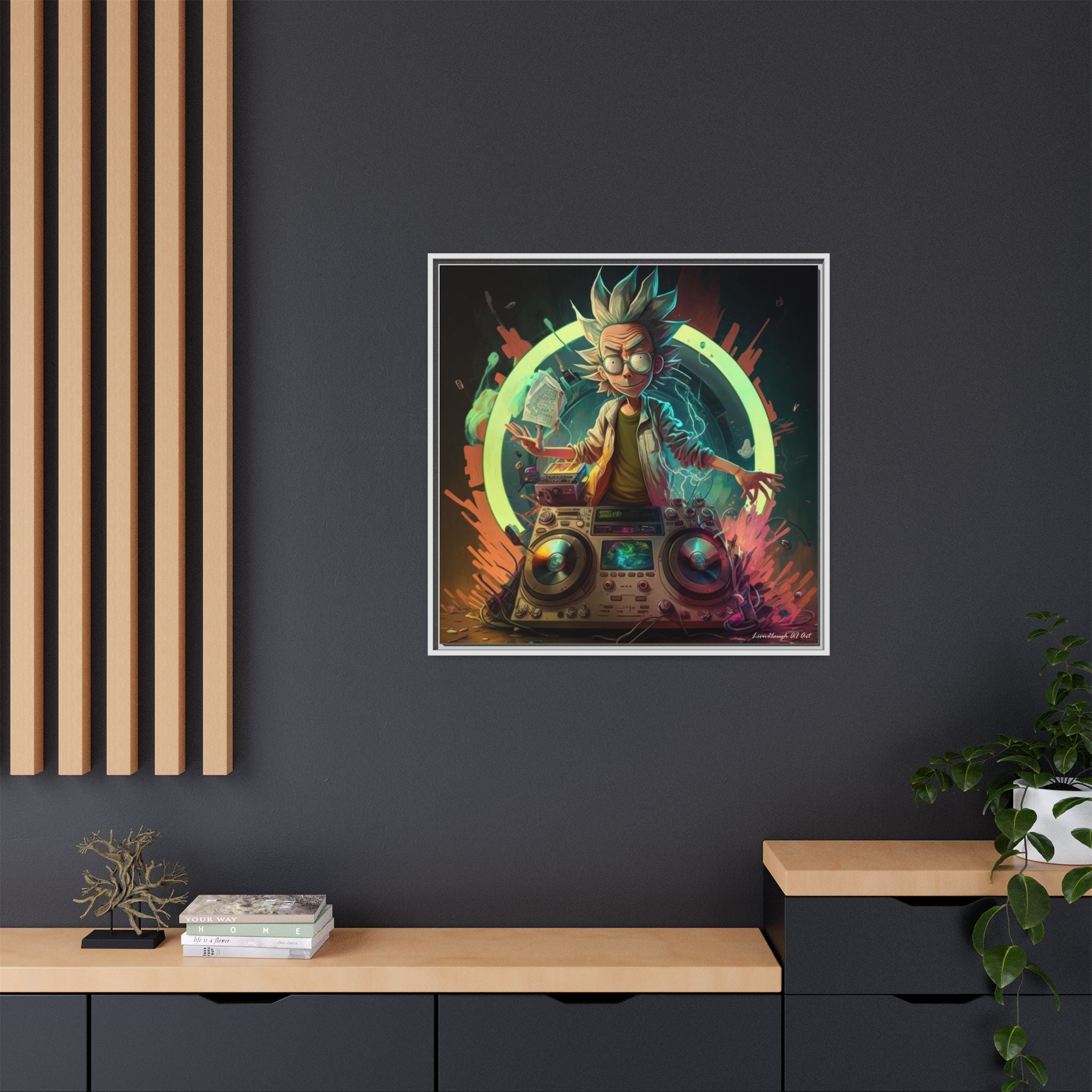 Frequency of Genius, Art Print — Colorful Modern Wall Canvas