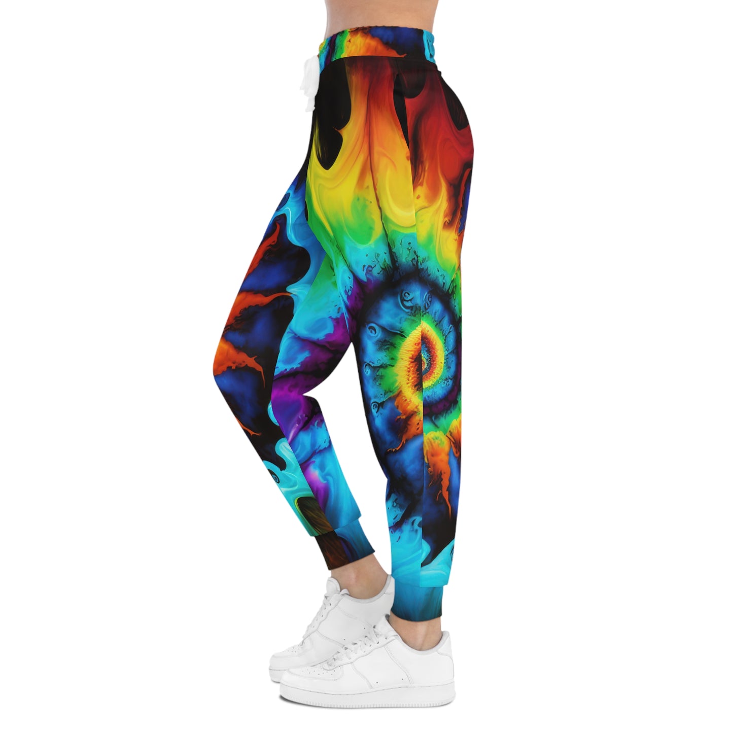 Bold And Beautiful Tie Dye Style One Athletic Joggers (AOP)