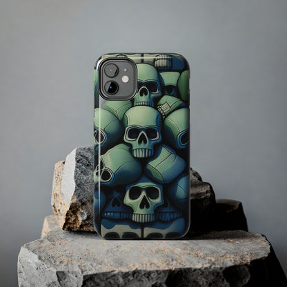 Metallic Chrome Skulls and classic Designed 10 Tough Phone Cases