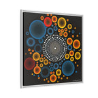 Harmonic Orbits, Matte Canvas, Framed (Multi-color)