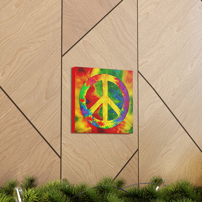 Coolio Tie Dye Hippie Peace Sign 2 Canvas Gallery Wraps