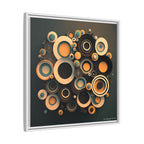 Concentric Harmony, Art Print — Colorful Modern Wall Canvas