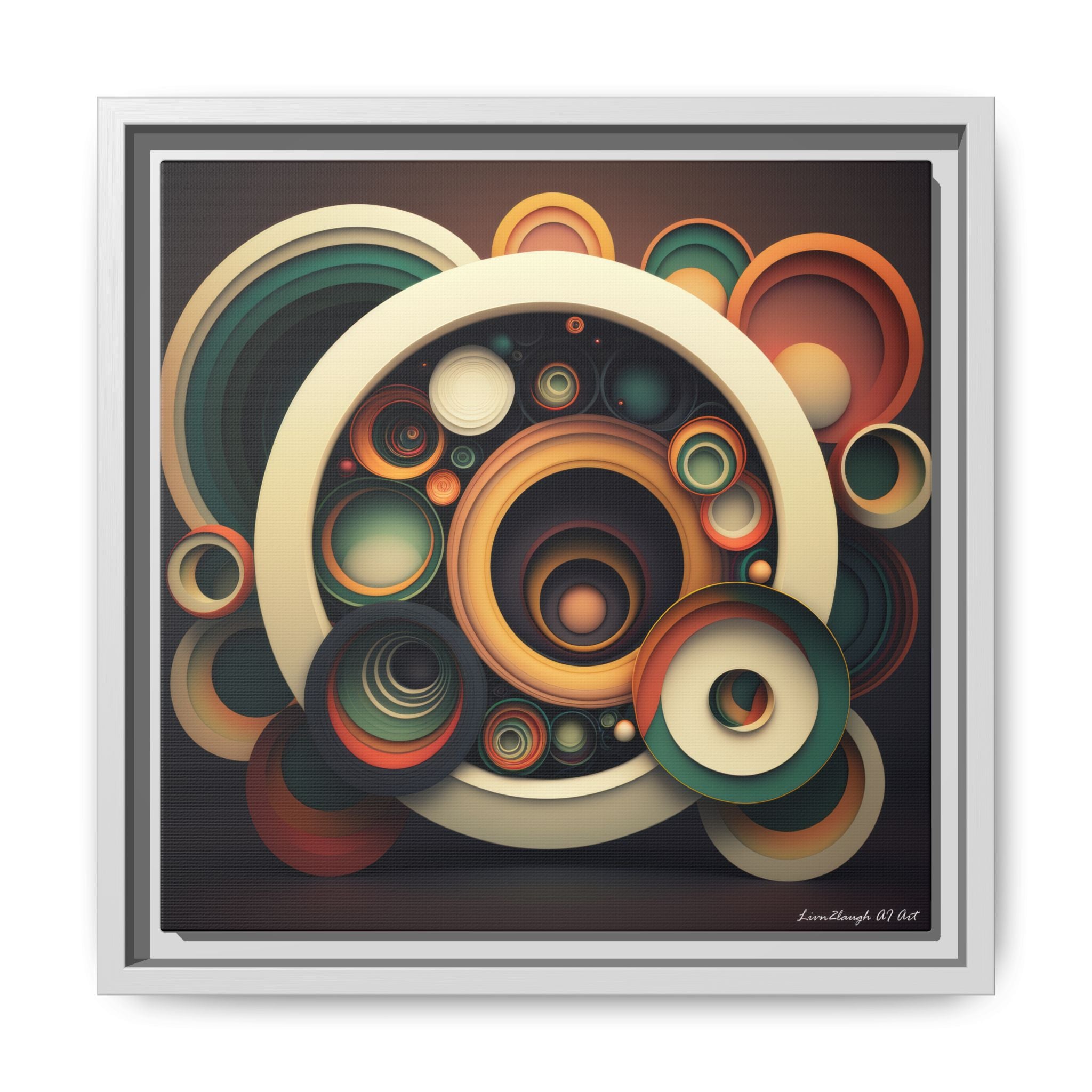 Inner Resonance, Art Print — Colorful Modern Wall Canvas