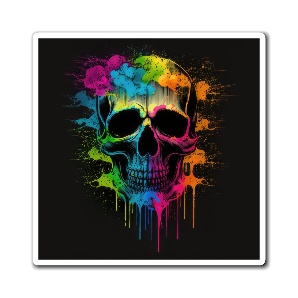 Bold And Beautiful Tie Dye Skulls, Style 2 Magnets