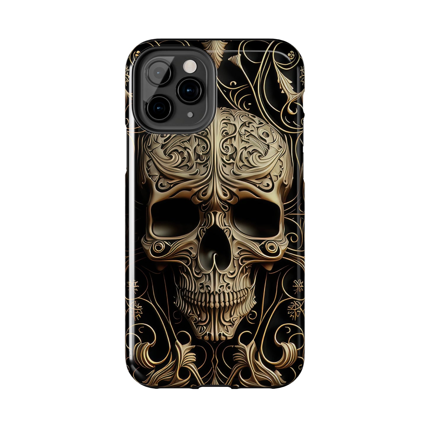 Metallic Chrome Skulls and Classic Designed 8 Tough Phone Cases