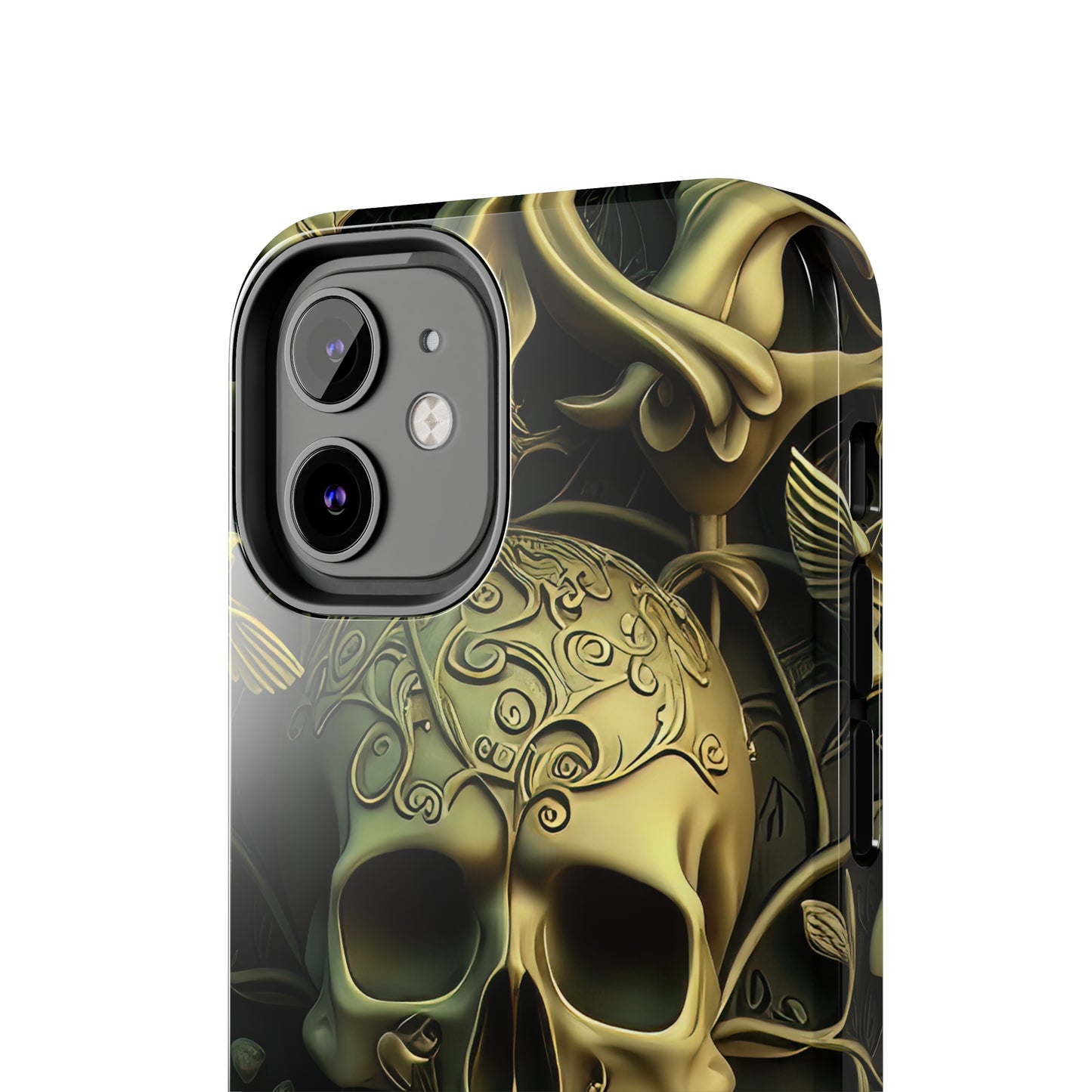 Metallic Chrome Skulls and classic Designed 3 Tough Phone Cases