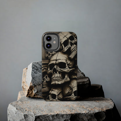 Metallic Chrome Skulls and classic Designed 14 Tough Phone Cases