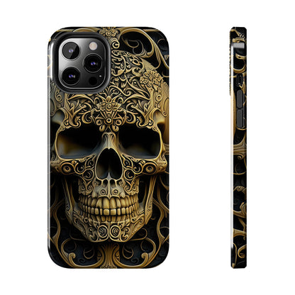 Metallic Chrome Skulls and classic Designed 4 Tough Phone Cases