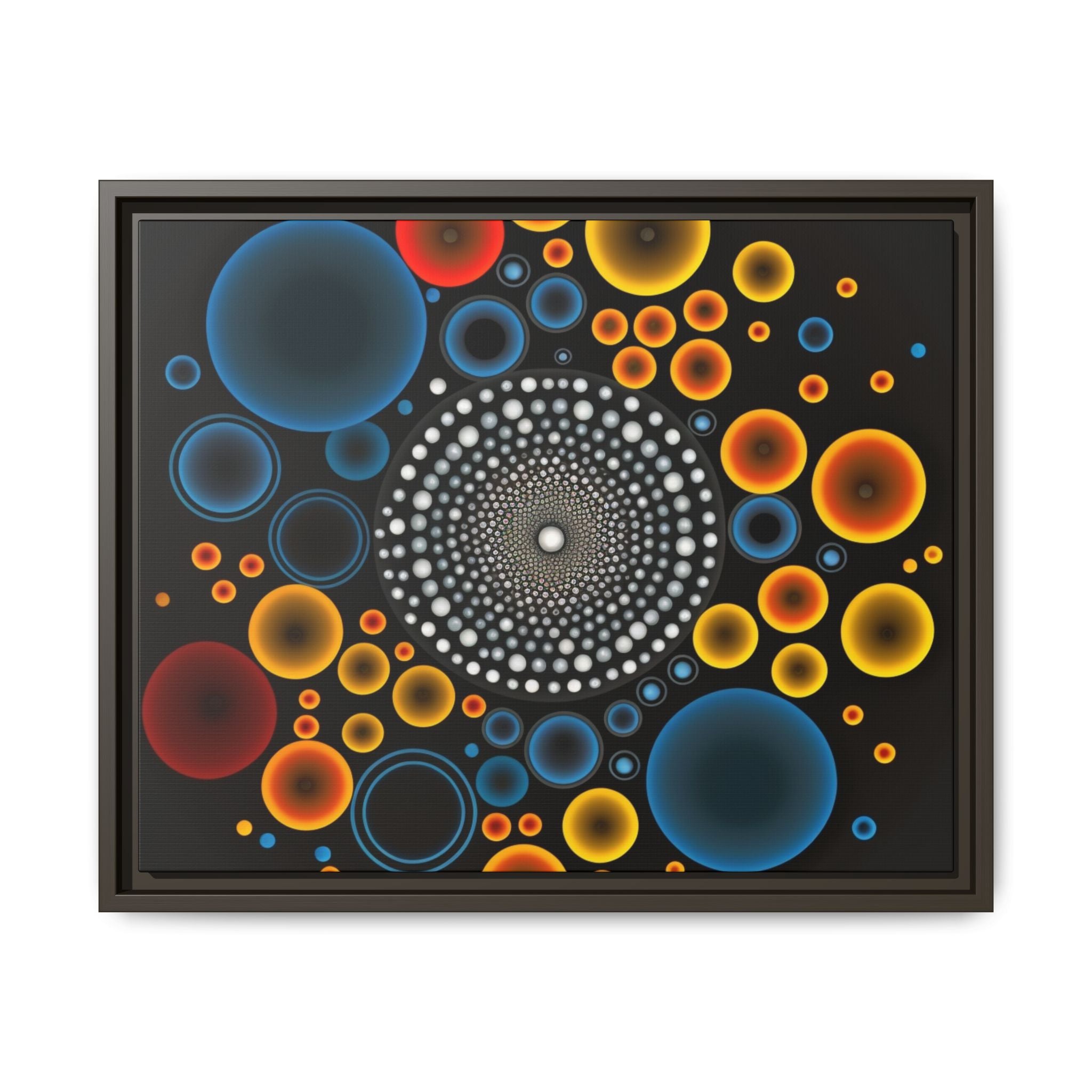 Harmonic Orbits, Matte Canvas, Framed (Multi-color)