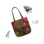 Groovy Island Man Smoking With Marijuana Pot Weed 420 Hands Polyester Canvas Tote Bag (AOP)