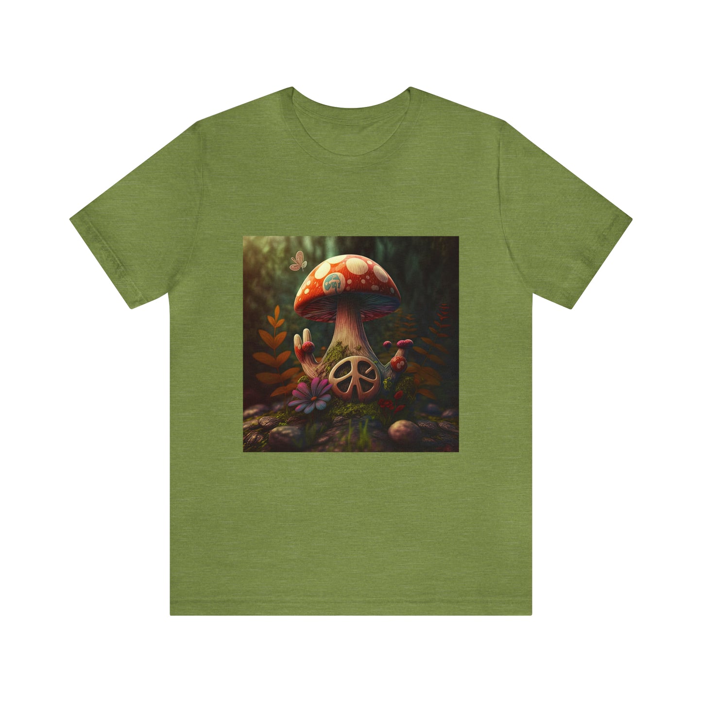 Hippie Mushroom Color Candy Style Design Style 7 Unisex Jersey Short Sleeve Tee