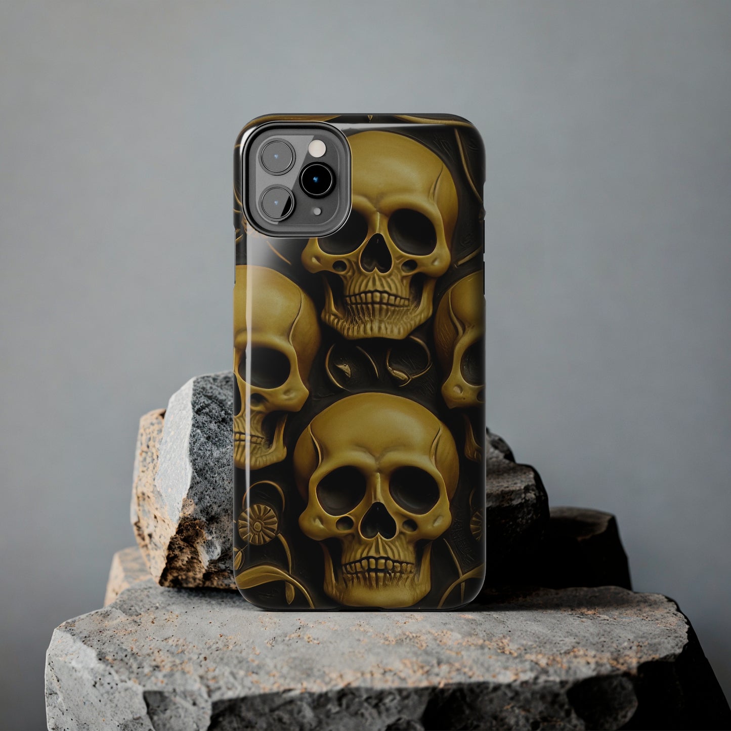 Metallic Chrome Skulls and classic Designed 18 Tough Phone Cases