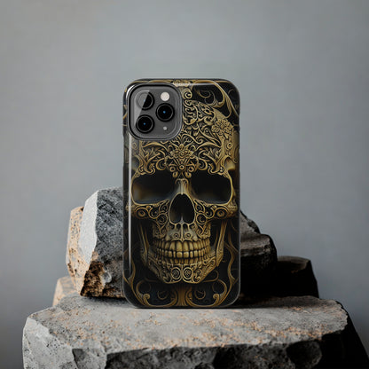 Metallic Chrome Skulls and classic Designed 4 Tough Phone Cases