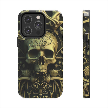 Metallic Chrome Skulls and classic Designed 3 Tough Phone Cases