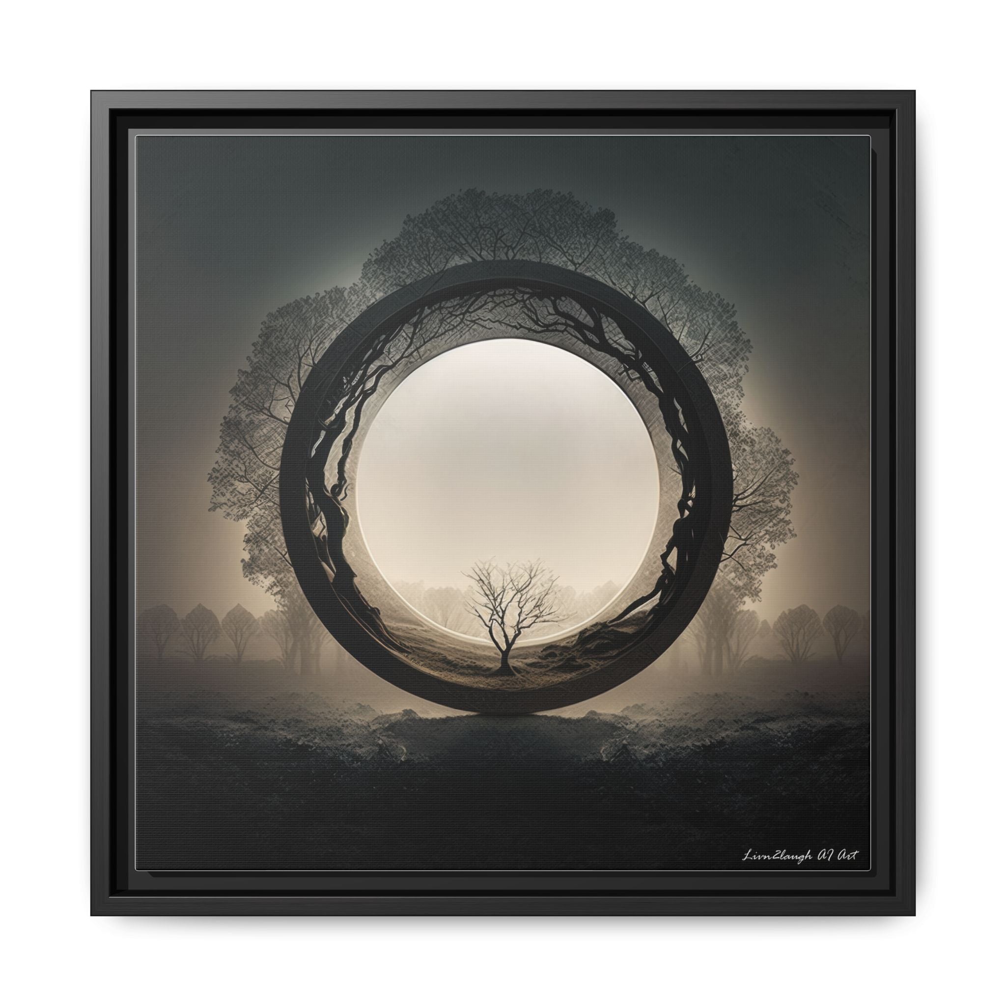 Circle of Stillness, Art Print — Colorful Modern Wall Canvas