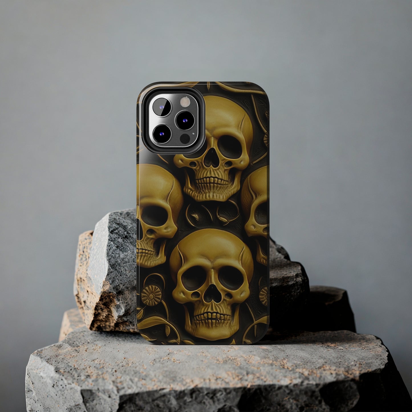 Metallic Chrome Skulls and classic Designed 18 Tough Phone Cases