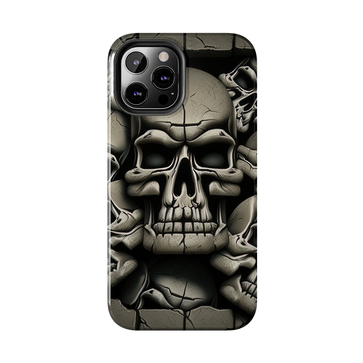 Metallic Chrome Skulls and classic Designed 12 Tough Phone Cases