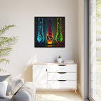 Three States of Flow, Art Print — Colorful Modern Wall Canvas