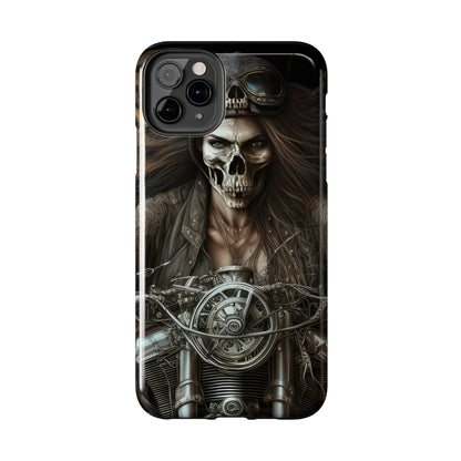 Skull Motorcycle Rider, Ready to Tear Up Road On Beautiful Bike 10 Tough Phone Cases