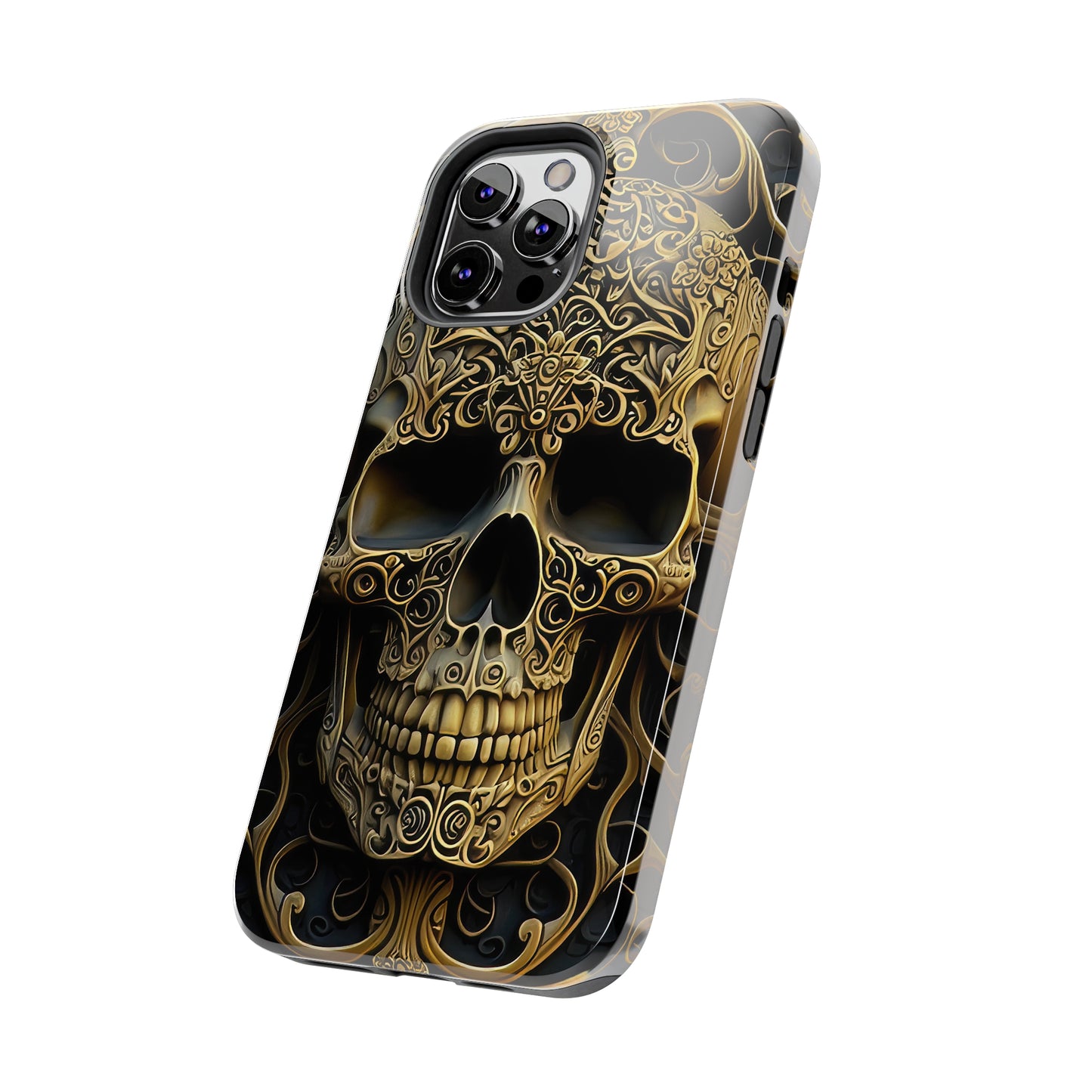 Metallic Chrome Skulls and classic Designed 4 Tough Phone Cases