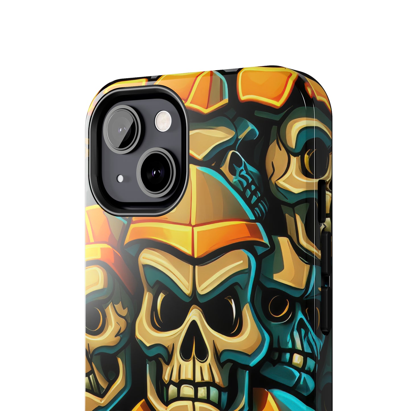 Metallic Chrome Skulls and classic Designed 16 Tough Phone Cases