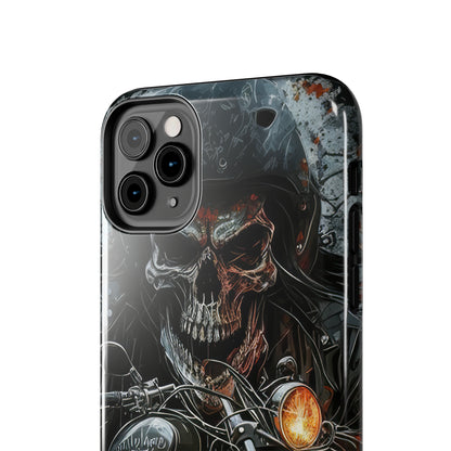 Skull Motorcycle Rider, Ready to Tear Up Road On Beautiful Bike 6 Tough Phone Cases