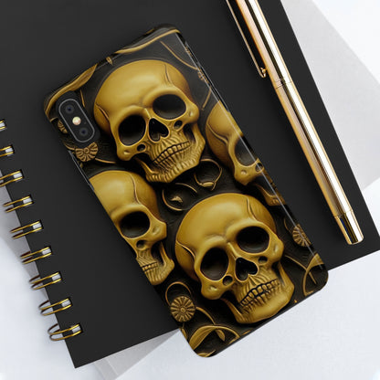 Metallic Chrome Skulls and classic Designed 18 Tough Phone Cases