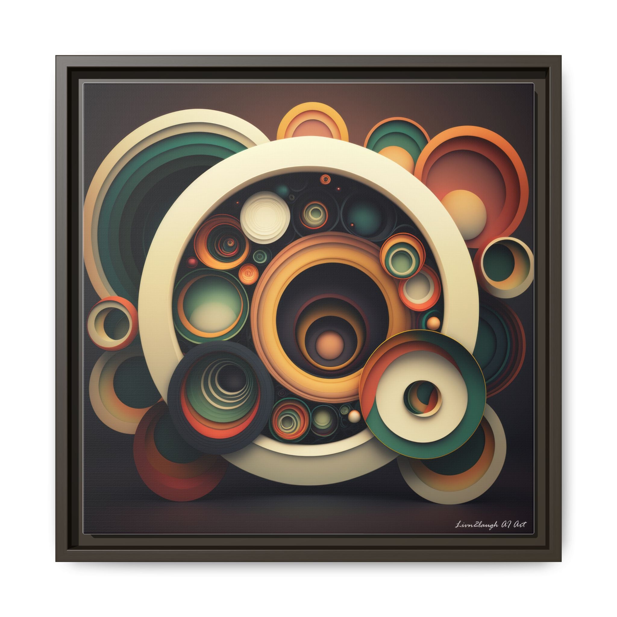 Inner Resonance, Art Print — Colorful Modern Wall Canvas