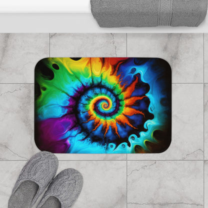 Bold And Beautiful Tie Style One Dye Bath Mat