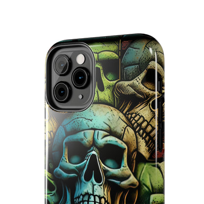 Metallic Chrome Skulls and classic Designed 13 Tough Phone Cases