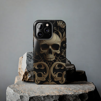 Metallic Chrome Skulls and classic Designed 1 Tough Phone Cases