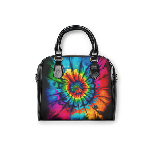 Bold And Beautiful Tie Dye Style Two Shoulder Handbag