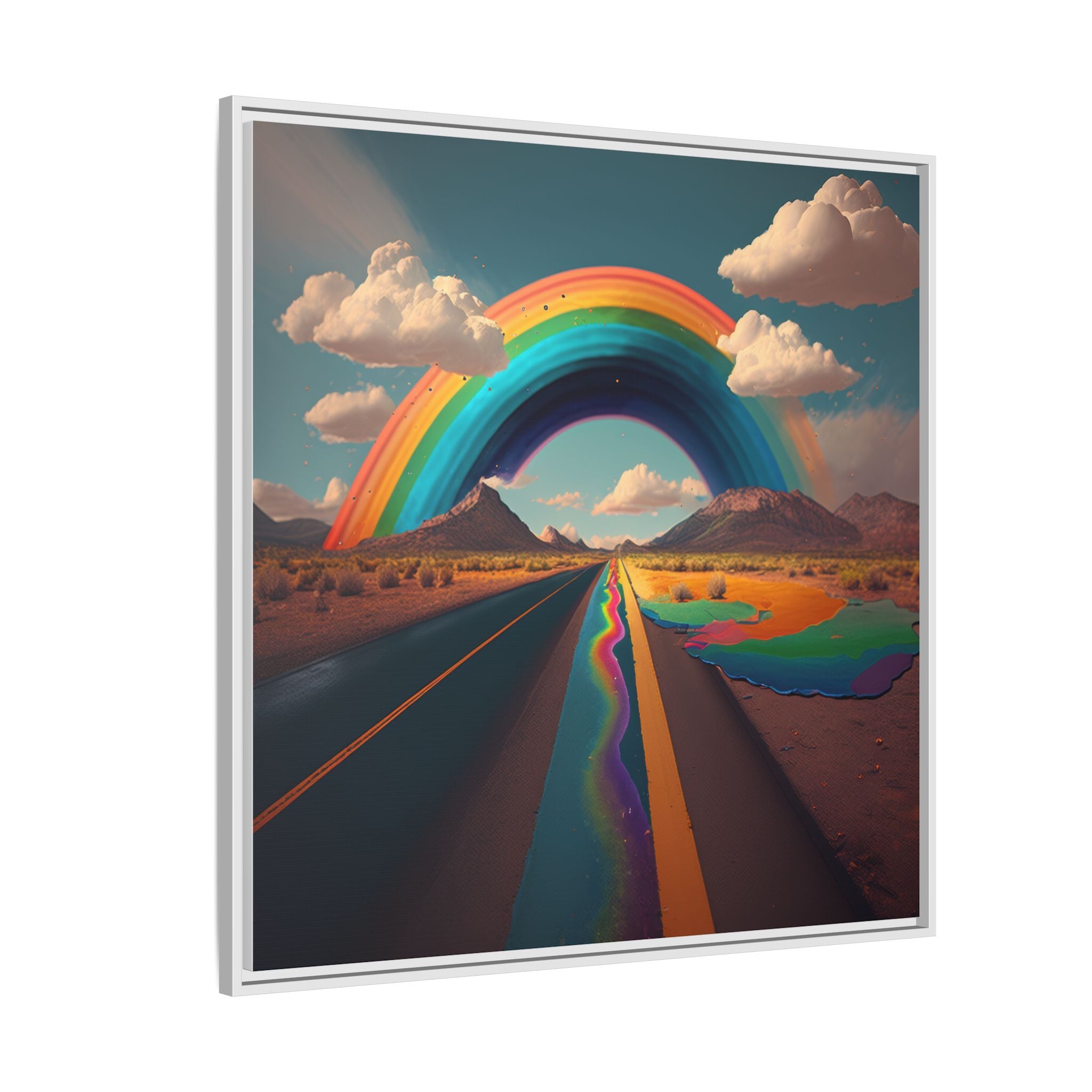 Road to Color, Art Print — Colorful Modern Wall Canvas