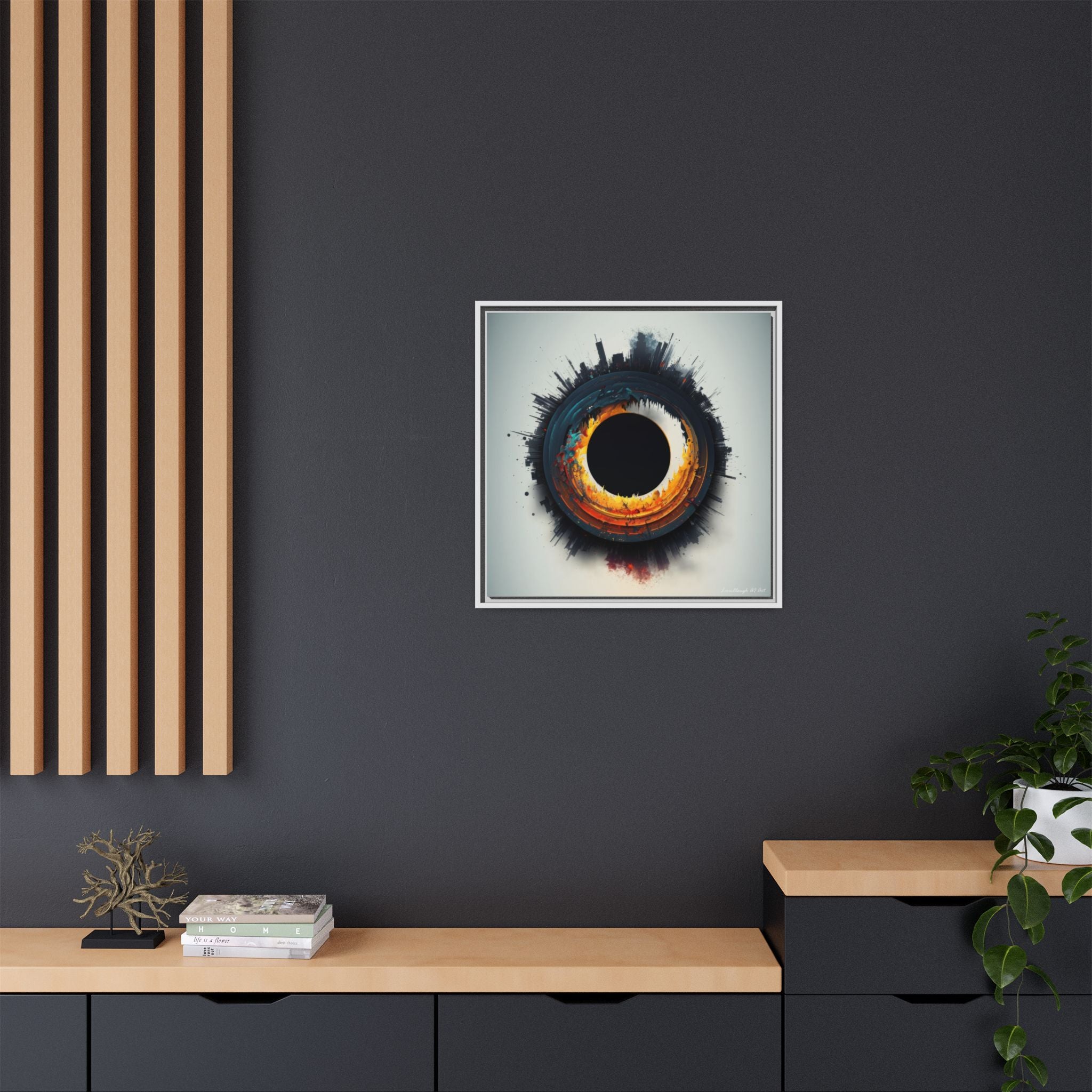 Eclipse of Industry, Art Print — Colorful Modern Wall Canvas