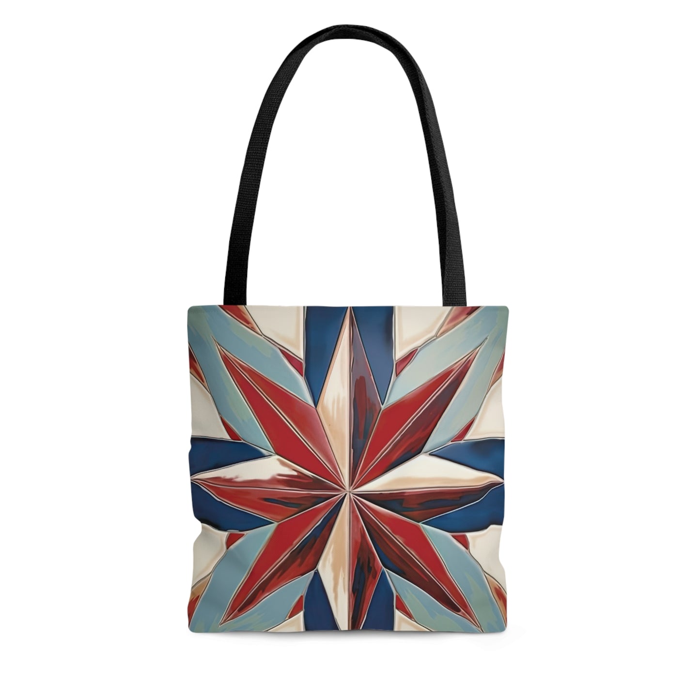 Beautiful Stars Abstract Star Style Red, White, And Blue Tote Bag