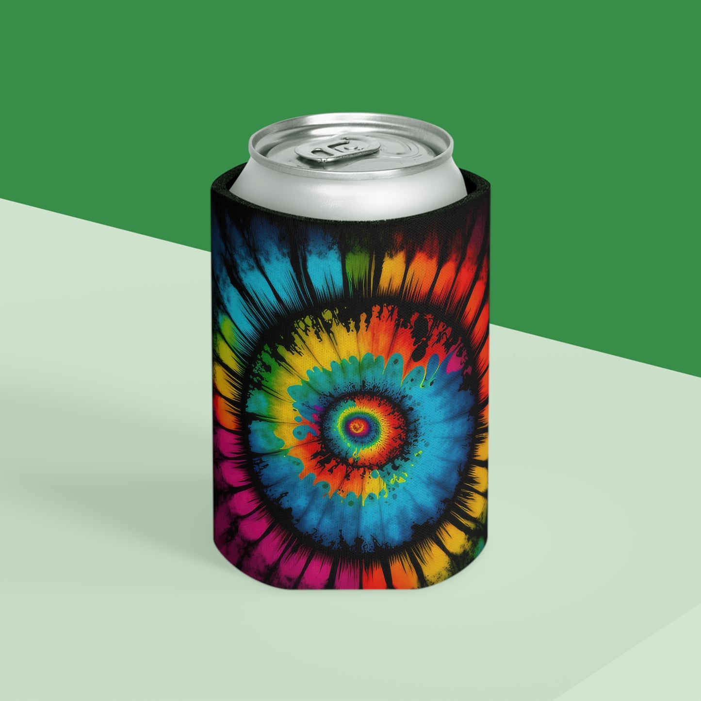 Bold And Beautiful Tie Dye Style Four Can Cooler