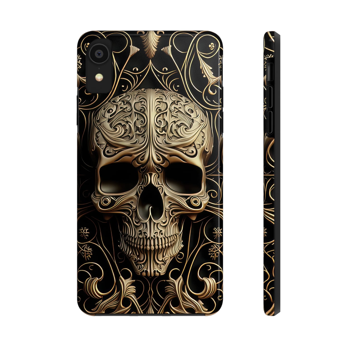 Metallic Chrome Skulls and Classic Designed 8 Tough Phone Cases