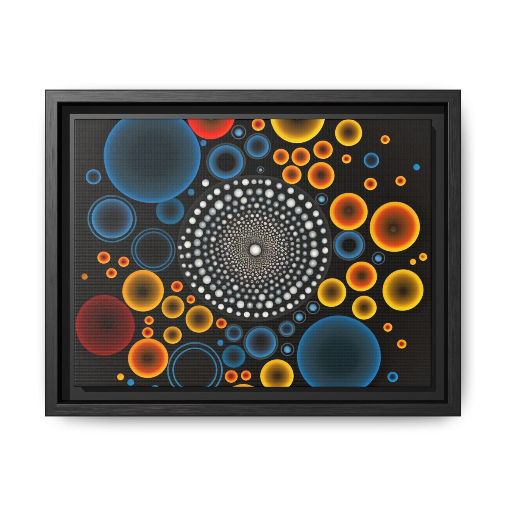 Harmonic Orbits, Matte Canvas, Framed (Multi-color)