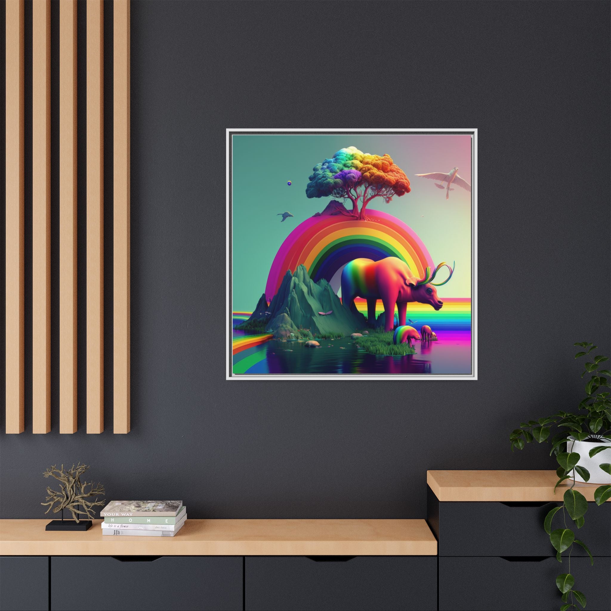 Sanctuary of Color, Art Print — Colorful Modern Wall Canvas