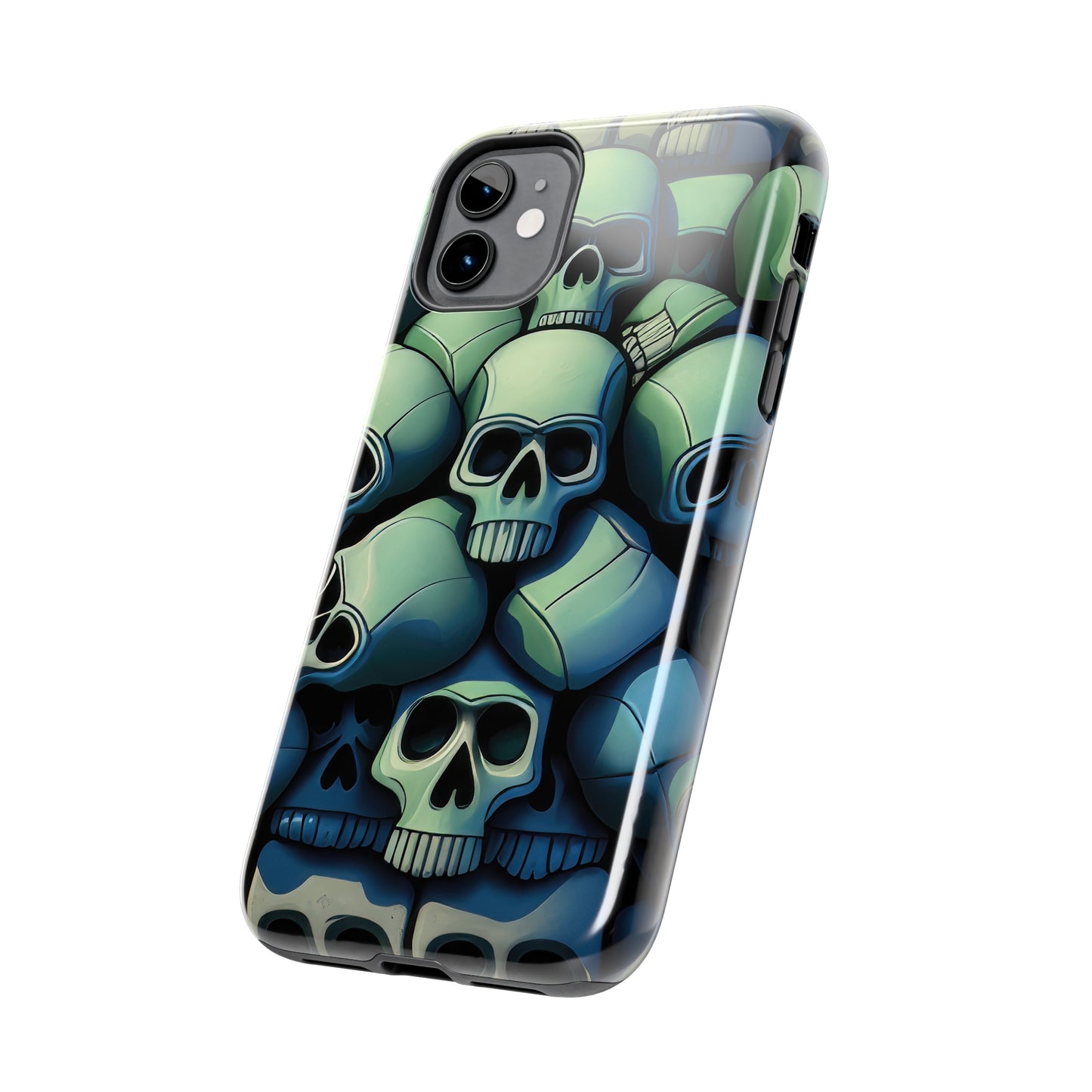 Metallic Chrome Skulls and classic Designed 10 Tough Phone Cases