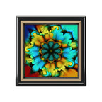 Blue And Yellow Tone Tie Dye Jewelry Box Jewelry Box
