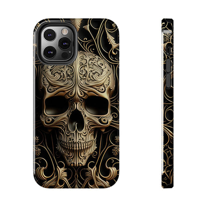 Metallic Chrome Skulls and Classic Designed 8 Tough Phone Cases